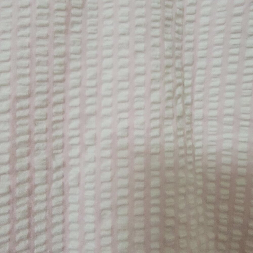Kim Rogers Size 14 Pink and White Gingham Seersucker Cropped Pants - Picture 3 of 14